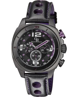 Giulio Romano Pescara Watch Leather - Black