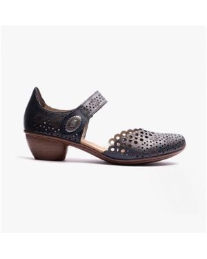 Rieker 43753-14 Shoes Leather - Blue
