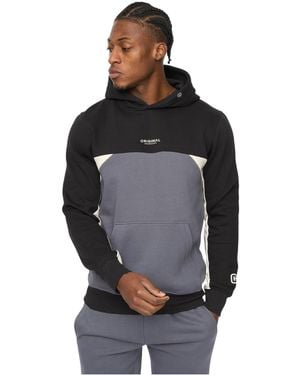 Crosshatch Castlebay Hoodie (Slate) - Black