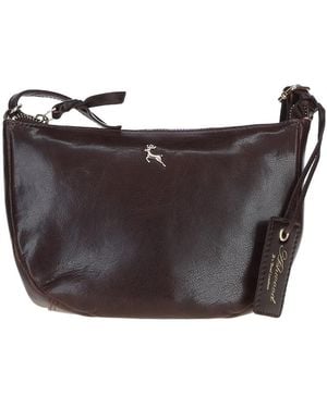 Ashwood Leather 'Naomi' Real Compact Crossbody Bag - Grey