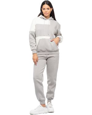 Tom Barron Duo-color Fashion Feel Warm Trainingspak Voor - Wit