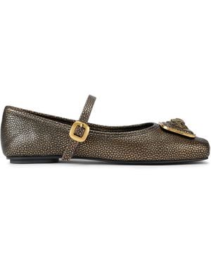 Kurt Geiger Leather Pimlico Ballerina Ballet Flats - Green