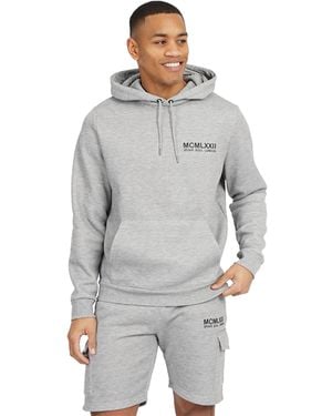 Brave Soul Hoodie & Cargo Short Co-Ord Set - Grey