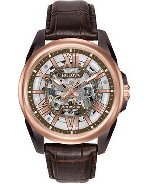 Bulova Automatic Watch 98A165 Leather - Pink