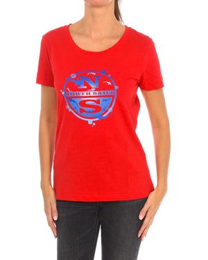 North Sails Short Sleeve T-Shirt 9024340 - Red