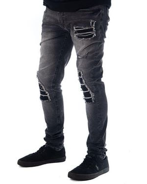 Soulstar Skinny Fit Ripped Jeans - Blue