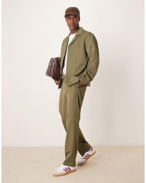 ASOS Tailored Co-Ord Straight Trousers - Natural