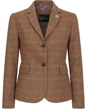 TruClothing Oak Tailored Fit Tweed Blazer - Brown