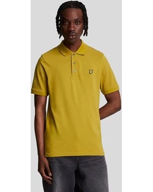 Lyle & Scott Plain Polo Shirt - Yellow