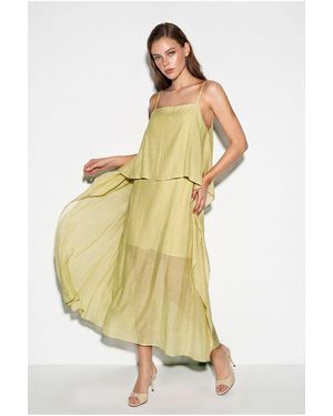 Bianco Lucci Midi Dress - Metallic