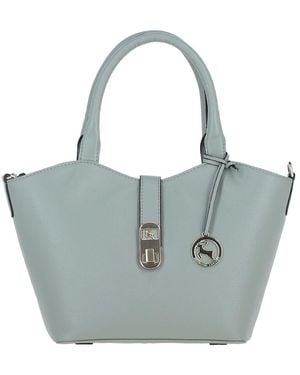 Ashwood Leather 'Maristella' Real Handbag With Detachable Crossbody Strap - Blue