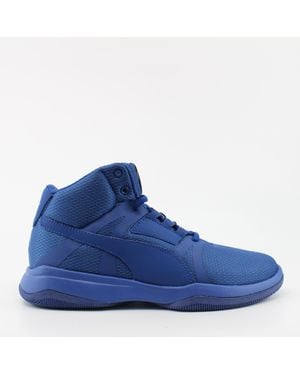 PUMA Rebound Street Evo Textile Lace Up Trainers 361171 06 - Blue