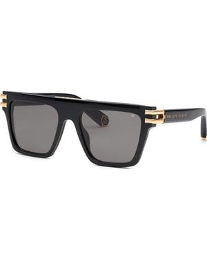Philipp Plein Spp108M560700 Spp108M 56 0700 Sunglasses - Black