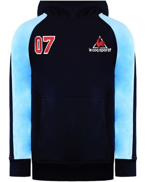 Le Coq Sportif Logo Hoodie Cotton - Blue