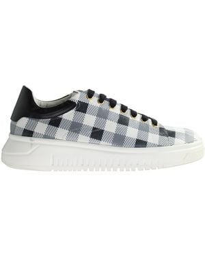 Armani Emporio Chequered Trainers - Grey