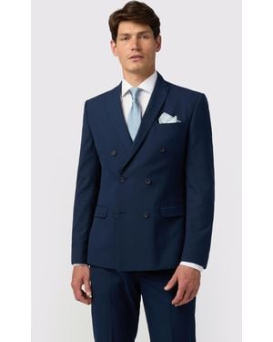 Limehaus Slim Double Breasted Jacket - Blue