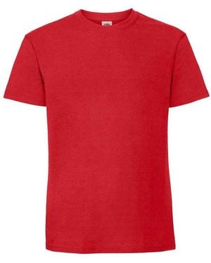 Fruit Of The Loom Ringspun Premium T-Shirt - Red