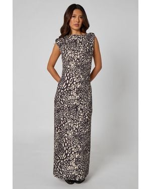 Urban Bliss Spot Bandeau Maxi Dress - Black