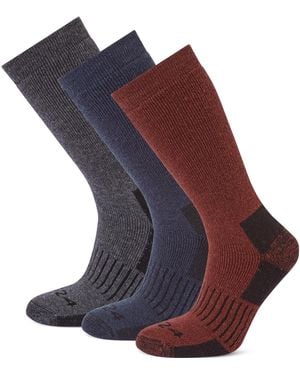 TOG24 Villach 3 Pack Trek Socks Dark Marl/Port/Dark - Blue