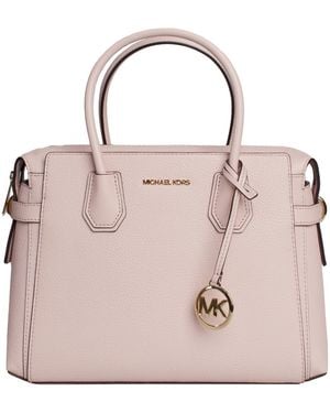 Michael Kors Mercer Satchel Bag 35S4Gm9S6L - Pink