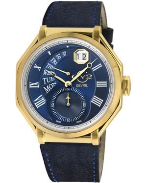 Gv2 Marchese Ipyg Case, Dial Watch, Genuine Italian Leather Strap - Grey