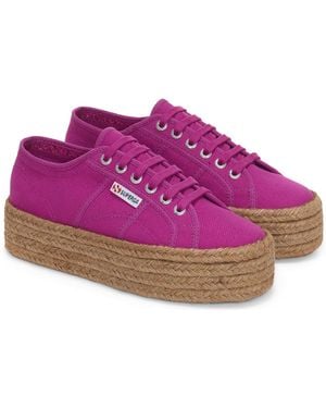 Superga 2790 Rope 100% Cotton Trainers - Purple