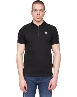 Henleys Tapehen Polo Shirt Cotton - Black