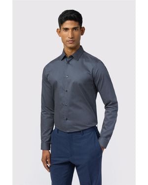 Ted Baker Long Sleeve Slim Fit Formal Shirt - Blue
