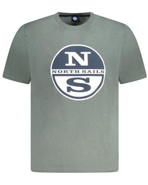 North Sails Ns Logo Tee Short Sleeve Crew Neck - Grey
