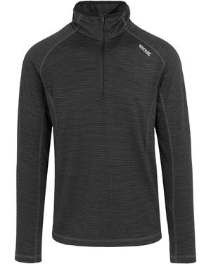 Regatta Yonder Ii Half Zip Fleece Top (Ash) - Black
