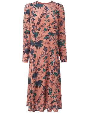 LK Bennett Noah Dress, Multi Silk - Red