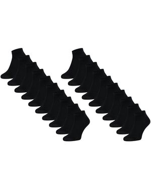 Mario Russo Sokken 10-Pack Sneaker Sokken - Zwart