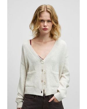 Grimelange Simple Knit Pullover Jumper - White