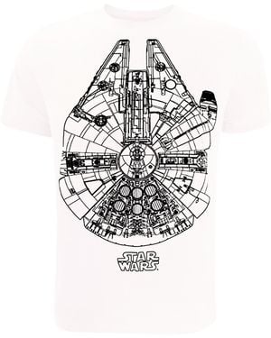Star Wars Millennium Falcon T-Shirt Cotton - White