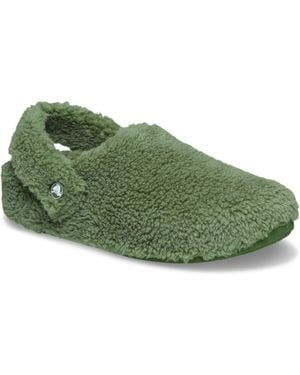 Crocs™ Classic Cozzzy Army Slippers - Green