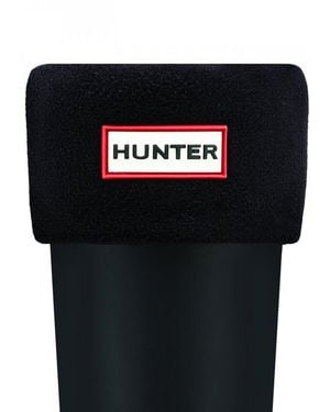 HUNTER Recycled Fleece Short Boot Sock - Black