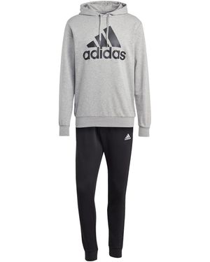 adidas Big Logo French Terry Tracksuit - Grey