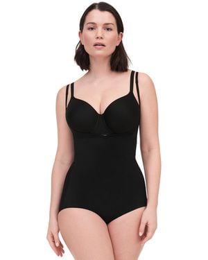 Chantelle Basic Shaping Open Bust Bodysuit - Black