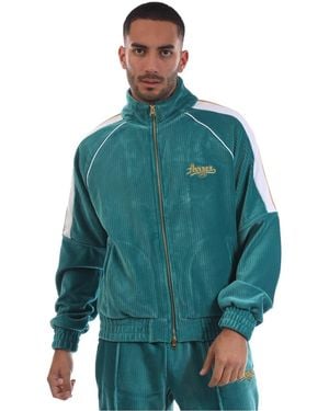 Avirex Kingsb Embroidered Funnel Neck Raglan Sweatshirt - Green