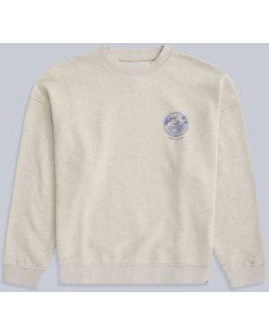 Mountain Warehouse 'Dakota' Abersoch Regional Sweatshirt Casual Comfy Pullover Cotton - White