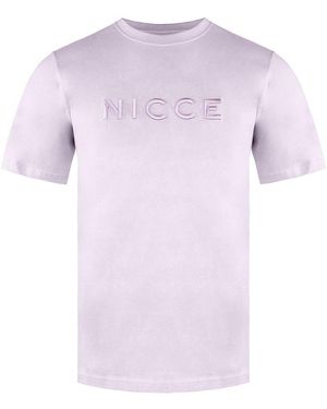 Nicce London Short Sleeve Light Cotton Mercury T-Shirt 0034 K002 0743 - Purple