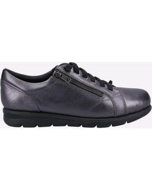 Fleet Foster Polperro Memory Foam Shoe - Black