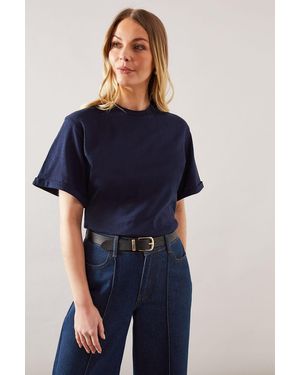 Wallis Jersey Grown On T-Shirt - Blue