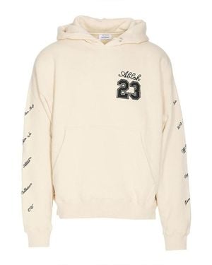 Off-White c/o Virgil Abloh Abloh 23 Hoodie Sweatshirt - Natural