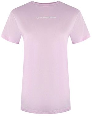 Moschino Love Bold Logo T-Shirt Cotton - Pink