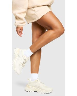Boohoo Chunky Sporty Trainers - White