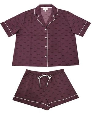 DKNY Print Short Pyjama Set - Purple