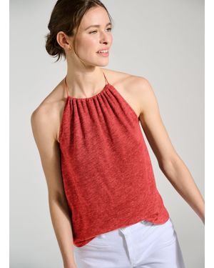 Baukjen Aster Linen Top - Red