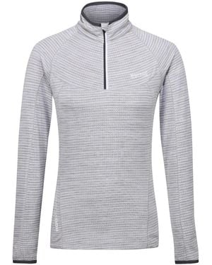 Regatta Ladies Yonder Half Zip Long Sleeve Moisture Wicking Top - Blue