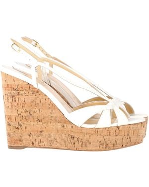 Christian Louboutin Lady Wedgy 120 Wedge Sandals - Metallic